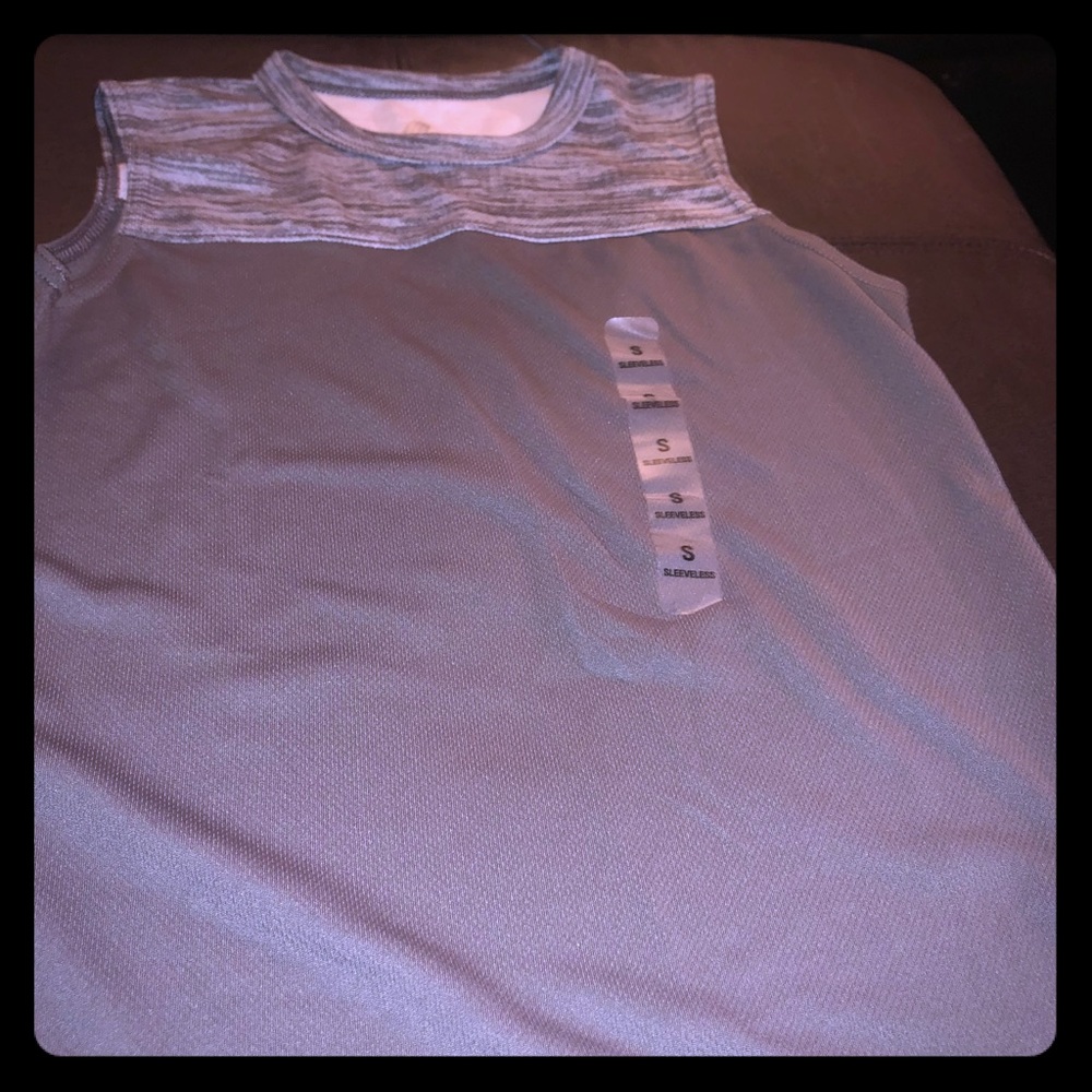 Boys two tone grey tank top